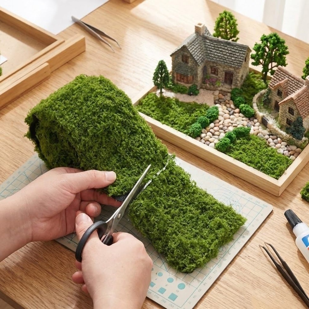 Terrarium Moss Art - Sztuczna mata z mchu, sztuczny bieżnik