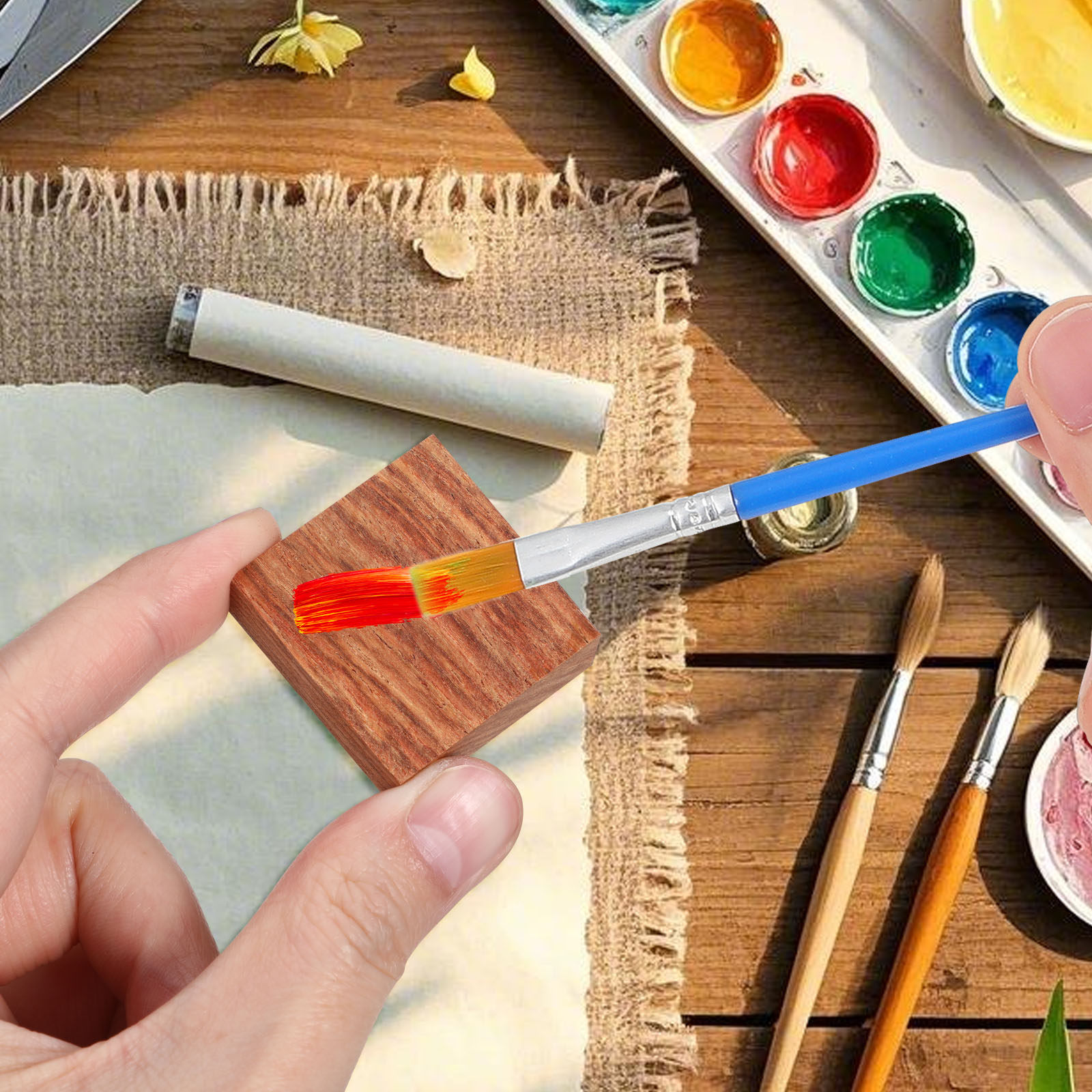 Wood Ring Blank - 24 szt. Drewniane klocki do rzeźbienia,