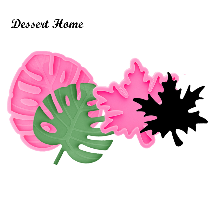 Geode Mold Silicone - DY0758 jasne Maple leaf rzemiosło żywiczne