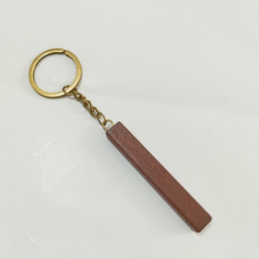 Wood Ring Blank - Brelok z drewna bukowego, wielokolorowy, z