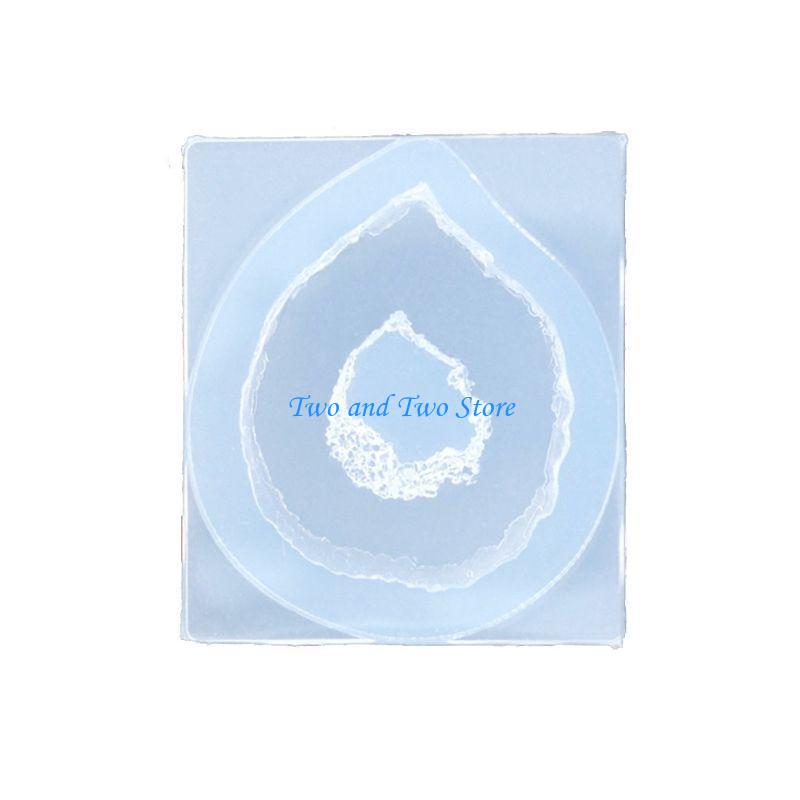 Geode Mold Silicone - HX6F Unikalna kryształowa geoda agatowa forma