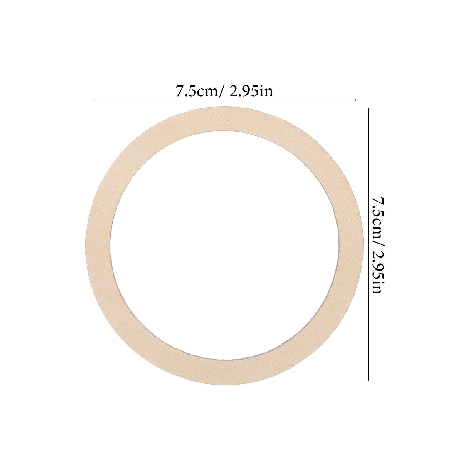20 sztuk naturalnych drewniany – Wood Ring Blank recenzja i cena