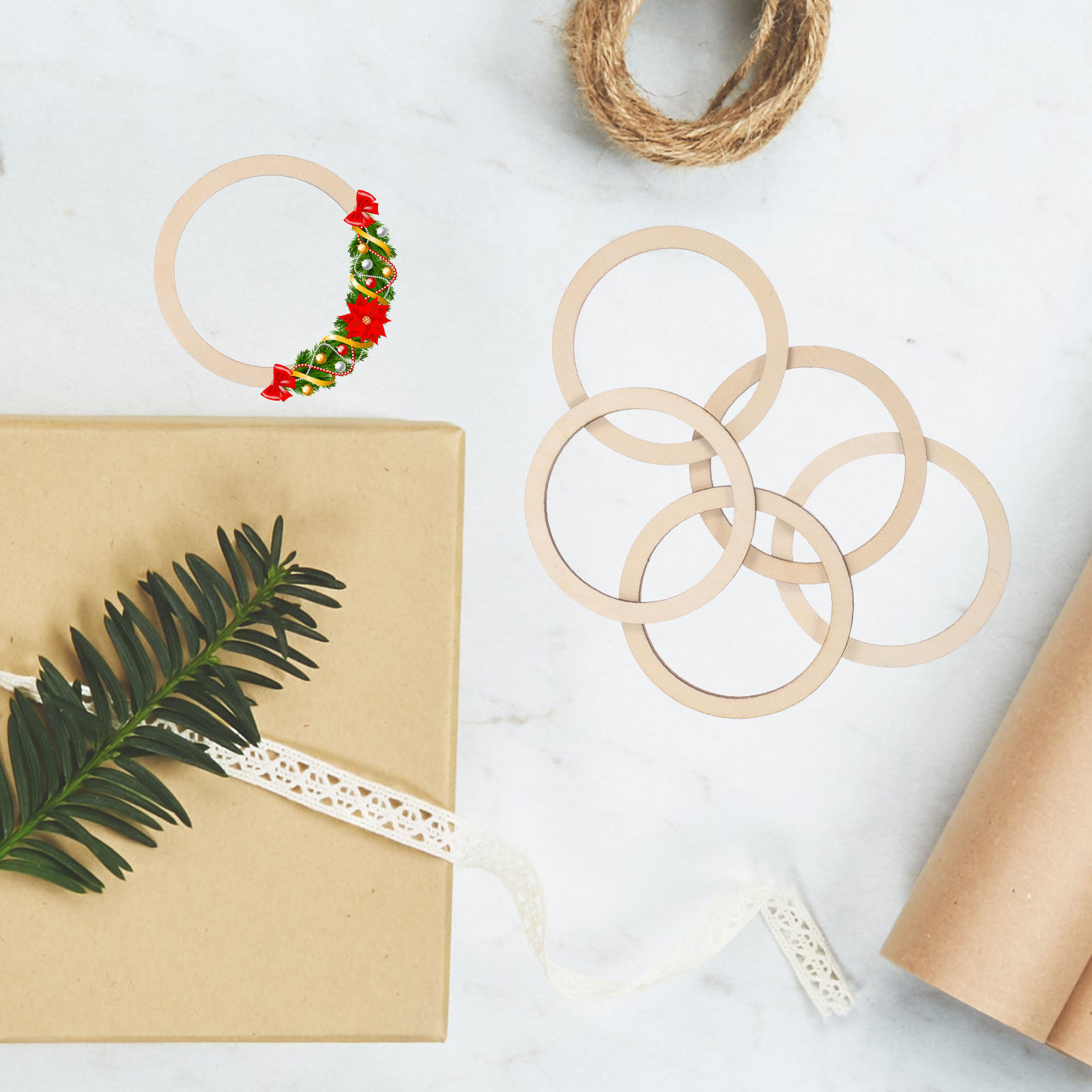 20 sztuk naturalnych drewniany – Wood Ring Blank recenzja i cena