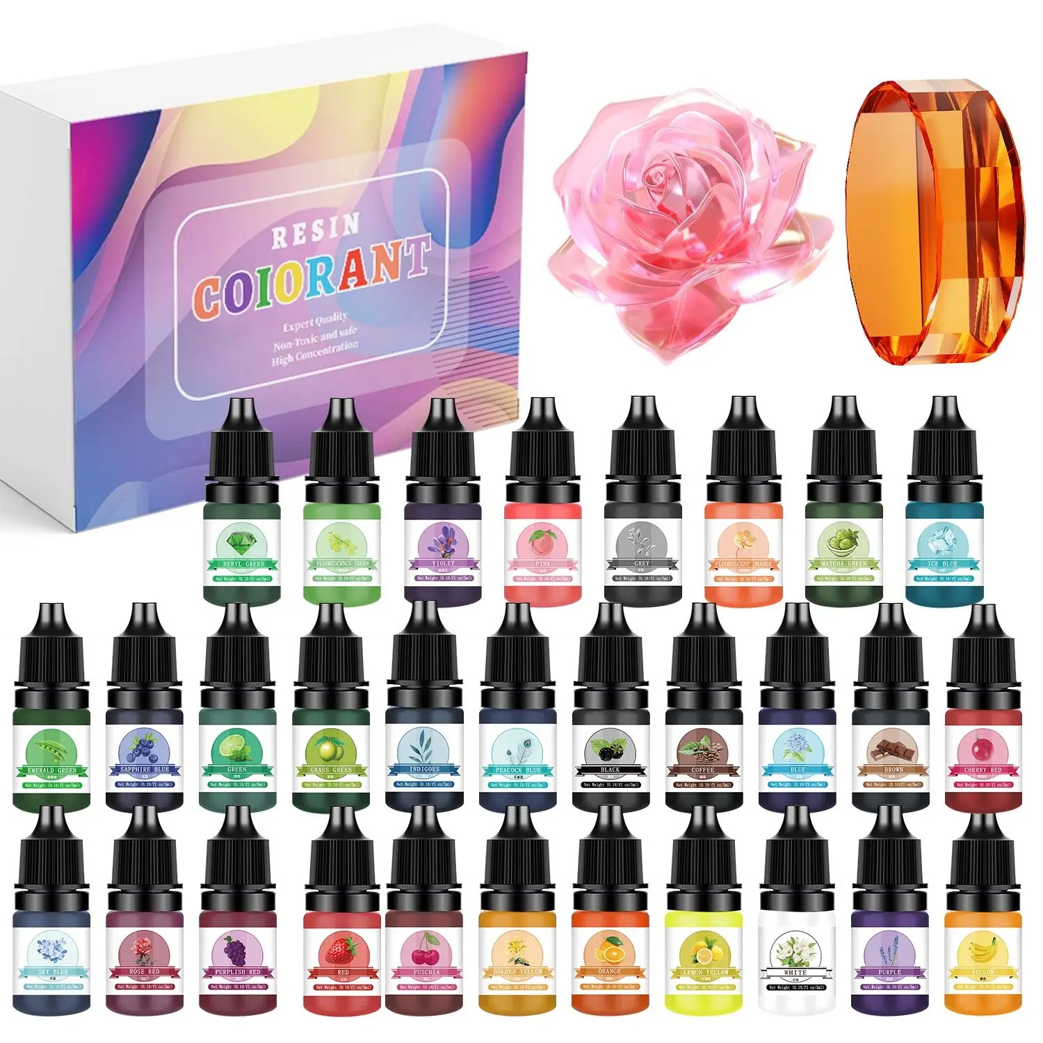 30 Kolorów 5ml Zestawy Pigment – Epoxy Uv Resin Kit recenzja i cena