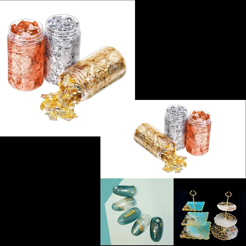 6 szt. Złote płatki folii, pap – Gold Foil Flakes recenzja i cena