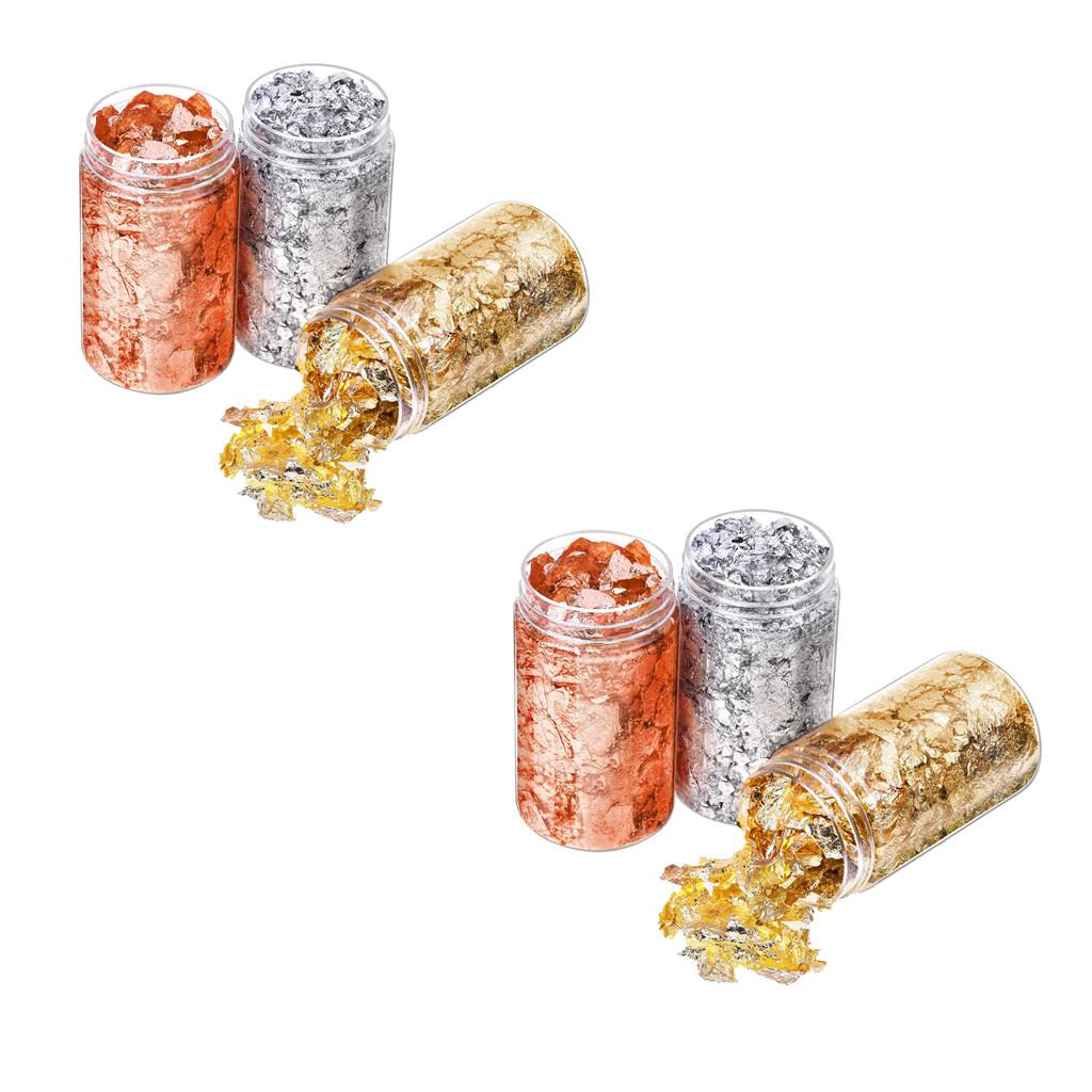 6 szt. Złote płatki folii, pap – Gold Foil Flakes recenzja i cena